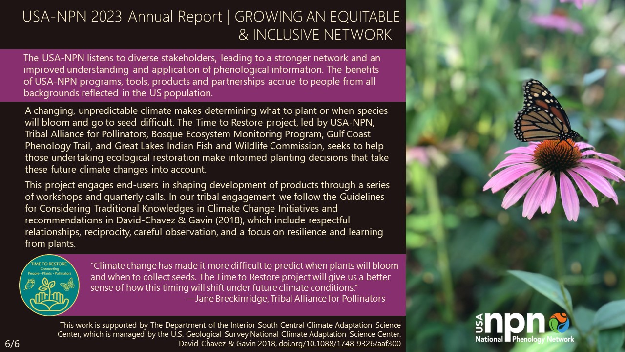 USA-NPN 2023 Annual Report Equitable and Inclusive Network