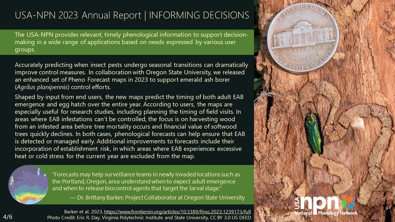 USA-NPN 2022 Annual Report Informing Decisions