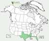 Distribution map for species Avicennia germinans