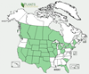 Distribution map for species Bouteloua gracilis