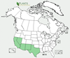 Distribution map for species Brassica tournefortii