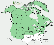 Distribution map for species Carex aquatilis