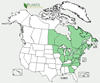 Distribution map for species Clintonia borealis