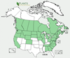 Distribution map for species Corylus cornuta