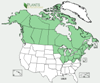Distribution map for species Larix laricina