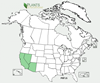 Distribution map for species Parkinsonia florida
