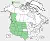 Distribution map for species Pinus ponderosa
