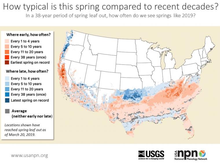 Seasonal story how typical was spring 2019