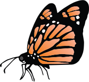 monarch at rest icon