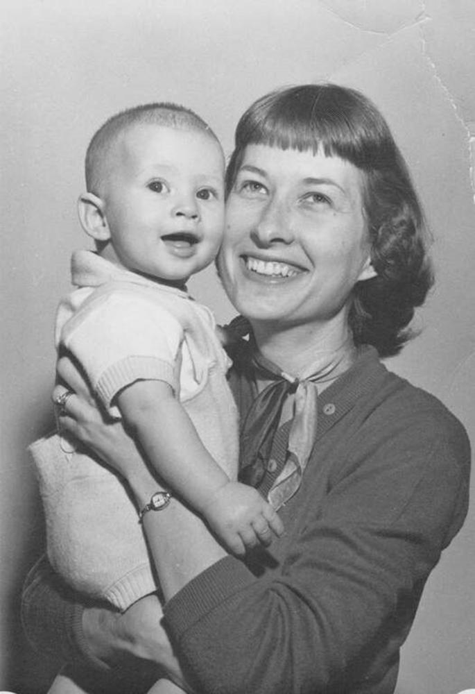Marjorie Schwartz, with her son Mark Marjorie Schwartz, with her son Mark